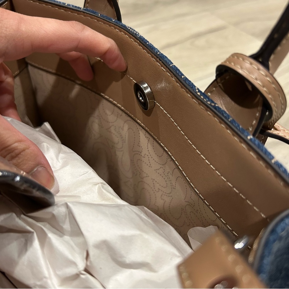 NWT True Religion Denim Small Tote Bag - Picture 15 of 16